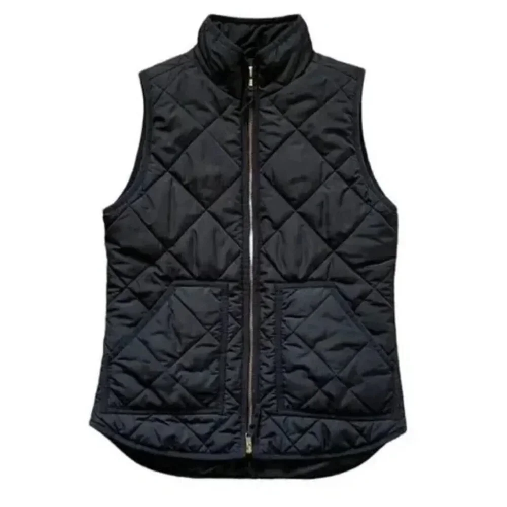 J. Crew Black Quilted Puffer Vest​​​
